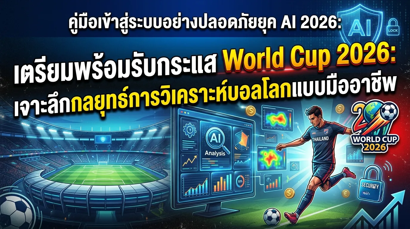 เตรียมพร้อมรับกระแส World Cup 2026: เจาะลึกกลยุทธ์การวิเคราะห์บอลโลกแบบมืออาชีพ