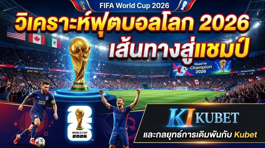 วิเคราะห์ฟุตบอลโลก 2026: เส้นทางสู่แชมป์และกลยุทธ์การเดิมพันกับ Kubet